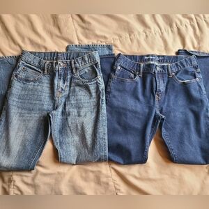 GAP Casual Blue Denim Jeans Set, Size 14 Boot Cut